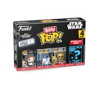 Funko Bitty POP! Star Wars - Princess Leia™, R2-D2™, C-3PO™ and A Surprise Mystery Mini Figure - 0.9 Inch (2.2 Cm) Collectable - Stackable Display Shelf Included - Gift Idea - Party Bags Stocking