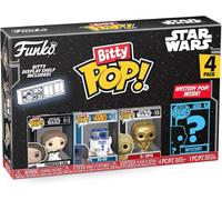 Funko Bitty POP! Star Wars - Princess Leia™, R2-D2™, C-3PO™ and A Surprise Mystery Mini Figure - 0.9 Inch (2.2 Cm) Collectable - Stackable Display Shelf Included - Gift Idea - Party Bags Stocking