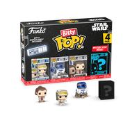 Funko Bitty Pop! Star Wars- Luke 4pk and A Surprise Mystery Mini Figure - 0.9 Inch (2.2 Cm) - Star Wars Collectable - Stackable Display Shelf Included - Gift Idea - Party Bags Stocking - Cake Topper