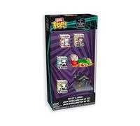 Funko Bitty POP! Starter Set: Disney - The Nightmare Before Christmas - TNBC - 4 Mini Figures - Town - Ride - 6 Pieces - Jack - Sally - Zero - Collectable Vinyl Figure - Gift Idea