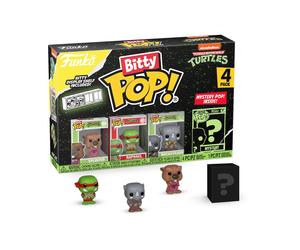 Funko Bitty POP Teenage Mutant Ninja Turtles - Splinter, Raphael, Rocksteady an