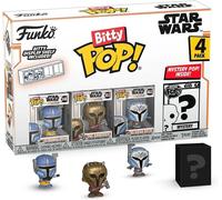 Funko Bitty POP! 4 Pack: Star Wars - Heavy Infantry Mandalorian, Armorer | Official Sci-Fi Merch - Tiny 0.9 inch Figures with Display Shelf - Cake Topper, Party Bag and Stocking Filler Gift