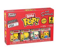 Funko Bitty Pop! the Simpsons - Bart - 4PK and A Surprise Mystery Mini Figure - 0.9 Inch (2.2 Cm) Collectable - Stackable Display Shelf Included - Gift Idea - Party Bags Stocking - Cake Topper
