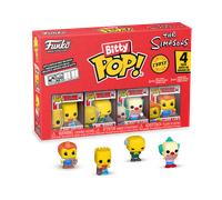 Funko Bitty Pop! the Simpsons - Bart - 4PK and A Surprise Mystery Mini Figure - 0.9 Inch (2.2 Cm) Collectable - Stackable Display Shelf Included - Gift Idea - Party Bags Stocking - Cake Topper