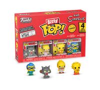 Funko Bitty Pop! the Simpsons - Scratchy - 4PK and A Surprise Mystery Mini Figure - 0.9 Inch (2.2 Cm) Collectable - Stackable Display Shelf Included - Gift Idea - Party Bags Stocking - TV Fans
