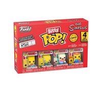 Funko Bitty Pop! the Simpsons - Bart - 4PK and A Surprise Mystery Mini Figure - 0.9 Inch (2.2 Cm) Collectable - Stackable Display Shelf Included - Gift Idea - Party Bags Stocking - Cake Topper