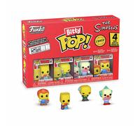 Funko Bitty Pop! the Simpsons - Bart - 4PK and A Surprise Mystery Mini Figure - 0.9 Inch (2.2 Cm) Collectable - Stackable Display Shelf Included - Gift Idea - Party Bags Stocking - Cake Topper