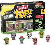 Funko Bitty POP TMNT 4-Pack Splinter, Raphael, Rocksteady + Mystery Mini Figure