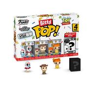 Funko Bitty Pop! Toy Story - Forky 4PK - Forky, Woody, Gabby Gabby and A Surprise Mystery Mini Figure - 0.9 Inch (2.2 Cm) Collectable - Stackable Display Shelf Included - Gift Idea - Cake Topper