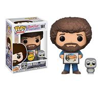 Funko Bob Ross & Hoot (Chase Edition) POP! TV x The Joy of Painting Vinyl Figure + 1 American TV Themed Trading Card Bundle [#561]