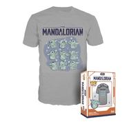 Funko Boxed Pop Tees: Star Wars: The Mandalorian - Grogu On Ship T. T-Shirt NEW
