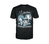 Funko Boxed Tee: Harry Potter Holiday - Ron, Hermione, Harry - Small - (S) - T-Shirt - Clothes - Gift Idea - Short Sleeve Top for Adults Unisex Men and Women - Official Merchandise Fans Multicolour