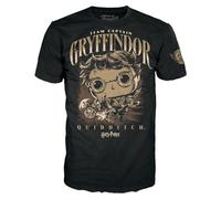 Funko Boxed Tee - Harry Potter - Quidditch Harry - T-Shirt - Clothes - Gift Idea - Short Sleeve Top for Adults Unisex Men and Women - Official Merchandise - Movies Fans Multicolour