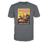 Funko Boxed Tee: The Mandalorian - Medium - Star Wars: The Mandalorian - T-Shirt - Clothes - Gift Idea - Short Sleeve Top for Adults Unisex Men and Women - Official Merchandise Fans Multicolour