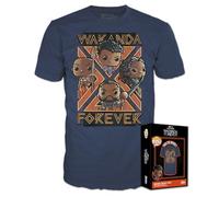 Funko Boxed Tees: Black Pander - Wakanda Forever - Group - (S) - Black Panther - Wakanda Forever - T-Shirt - Clothes - Gift Idea - Short Sleeve Top for Adults Unisex Men and Women - Movies Fans