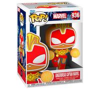 Funko POP! Holiday: Marvel Comics - Captain Marvel | Official Superheroes Merch - Collectable Vinyl Figurine for Shelf Display - Birthday Gift Idea for Fans and Collectors