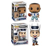 Funko Dak Prescott/Rowdy Mascot (Dallas Cowboys) NFL Pop! Combo (2)