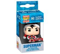 Keychain Funko Pocket Pop Dc Comics Holiday Superman Exclusive Rouge TU