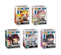 Funko Demon Slayer Pop Bundle - Kamado Tanjiro, Kyojuro Rengoku, Rui, Mitsuri Kanroji, Kanao Tsuyuri