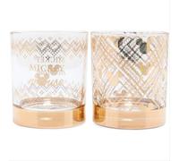 Funko Disney Mickey Mouse Gold Glass Tumbler Set