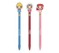 Funko Disney Princess Pop Chibi Character Pens - (Set of 3 Cinderella, Belle, & Ariel)