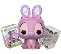 Funko Easter Angel with Bunny Ears + ToyBoP Protector: Lilo & Stitch Pop! Disney Vinyl Figure (Bundled with Pop-Protector Collector Case Box Gift Set)