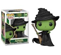 Funko Elphaba with Witch Hat and Broom + Pop Protector: Wicked Pop! Movies Vinyl Figure Gift Set Bundled with ToyBop Brand Box Protector Collector Case