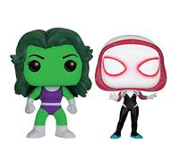 Funko - Figurine Marvel - 2-Pack She Hulk & Spider Gwen Exclu Pop 10cm - 0889698125178