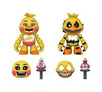 Funko Five Nights Age 3+ At Freddy's (FNAF) Snap: Nightmare Chica the Chicken & Toy Chica the Chicken 2PK - Collectable Vinyl Figure - Gift Idea - Official Merchandise