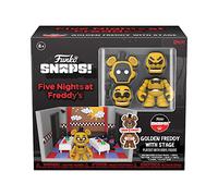 Funko Five Nights At Freddy's (FNAF) Snap: Playset - Stage With Freddy Fazbear - Gold - Collectable Vinyl Figure - Gift Idea - Video Games Fans