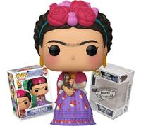 Funko Frida Kahlo with Flowers Dress and Monkey + ToyBop Protector: Retro Pop! Art Icons Vinyl Figure (Bundled with Deluxe Pop Protector Collector Case Box Gift Set)