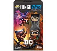 Funko Games Black Mag Funkoverse Extension - (2 Character Pack) - German Version - Board Game - Catwoman And Robin - 3'' (7.6 Cm) POP! - Light Strategy Board Game For Children & Adults (Ages 10+)