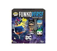 Funko Games DC 100 Funkoverse - (4 Character Pack) - English Version - Board Game - CatWoman And Robin - 3'' (7.6 Cm) POP! - Light Strategy Board Game For Children & Adults (Ages 10+) - 2-4 Players