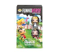 FUNKO GAMES Funkoverse: Alice In Wonderland 100 - Alice And Queen Of Hearts - 3'' (7.6 Cm) POP! - Light Strategy Board Game For Children & Adults (Ages 10+) - 2-4 Players - Collectable Vinyl Figure