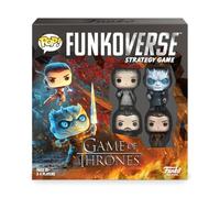 Funko Games Funkoverse Thrones-100 Base Strategy Board Game - Daenerys Targaryen, Night King, Jon Snow And Arya Stark - 3'' (7.6 Cm) POP! - Light Strategy Board Game For Children & Adults (Ages 10+)