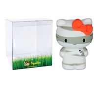 Funko Gray Mummy Hell o Kitt y: 2.5in Halloween Mystery Minis Vinyl Figurine Bundle with 1 Compatible 'ToysDiva' Graphic Protector (03428 / B - B)