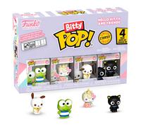Funko Bitty Pop! Sanrio - Keroppi - 4PK and A Surprise Mystery Mini Figure - 0.9 Inch (2.2 Cm) - Hello Kitty Collectable - Stackable Display Shelf Included - Gift Idea - Party Bags Stocking