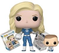 Funko Invisible Woman & Baby Franklin The Fantastic Four First Steps + ToyBop Protector: Buddy Pop! Marvel Movies MCU Vinyl Figure (Bundled with Pro-Deluxe Pop Protector Collector Case Box Gift Set)