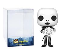Funko Jack Skellingt o n (Specialty Series): P o p ! Vinyl Figurine Bundle with 1 Compatible Graphic Protector (1385-73947 - B)