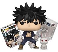 Funko Jujutsu Kaisen - Megumi Fushiguro with Rabbits Buddy + ToyBop Protector: Shibuya Incident Pop! Animation Vinyl Figure (Bundled with Pop Protector Collector Case Box Gift Set)