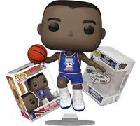 Funko Legends Magic Johnson 1992 Blue All-Star Jersey + ToyBop Protector: NBA Basketball Pop! Retro Vinyl Figure with Ball (Bundled with Pro-Deluxe Pop Protector Collector Case Box Gift Set)