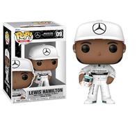 Funko Lewis Hamilton with Helmet and White Racing Suit + Pop Protector: Formula 1 Pop! Vinyl Figure (Gift Set Bundled with ToyBop Brand Box Protector Collector Case)