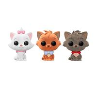Funko Marie, Toulouse, Berlioz Pop! - Disney Aristocats - Flocked Walmart Exclusive