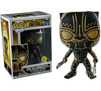 FUNKO - Marvel-Black Panther-Erik Killmonger (Glows in The Dark) Figurine, Multicoloured, 23351