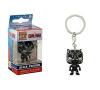 Funko Marvel: Civil War 9514-PDQ Captain America CW Black Panther Pocket Pop Keychain