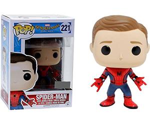 Funko - Marvel Homecoming-Unmasked Spider-Man Figurine, Multicoloured, 13314