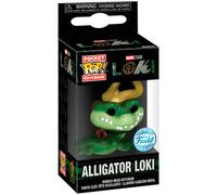 Funko Pop! Keychain: Marvel - Loki - Alligator Loki Novelty Keyring - Collectable Mini Figure - Stocking Filler - Gift Idea - Official Merchandise - TV Fans - Backpack Decor
