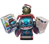 Funko Metallic Gamer Chair Stitch with Heaphone Frog + Pop Protector: Lilo & Stitch Pop! Disney Vinyl Figure (Gift Set Bundled with ToyBop Brand Box Protector Collector Case)