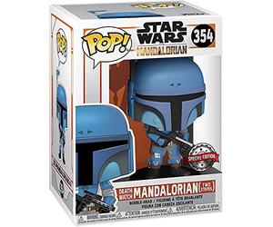 Funko , Multicolor,FK46091 Star Wars The Mandalorian POP! TV Vinyl Figure Death Watch Mandalorian (Two Stripes) 9 cm