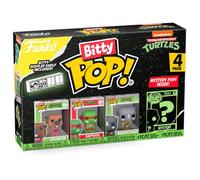 Funko Bitty POP! Teenage Mutant Ninja Turtles - Splinter, Raphael, Rocksteady and A Surprise Mystery Mini Figure - 0.9 Inch (2.2 Cm) - TMNT Collectable - Stackable Display Shelf Included - TV Fans